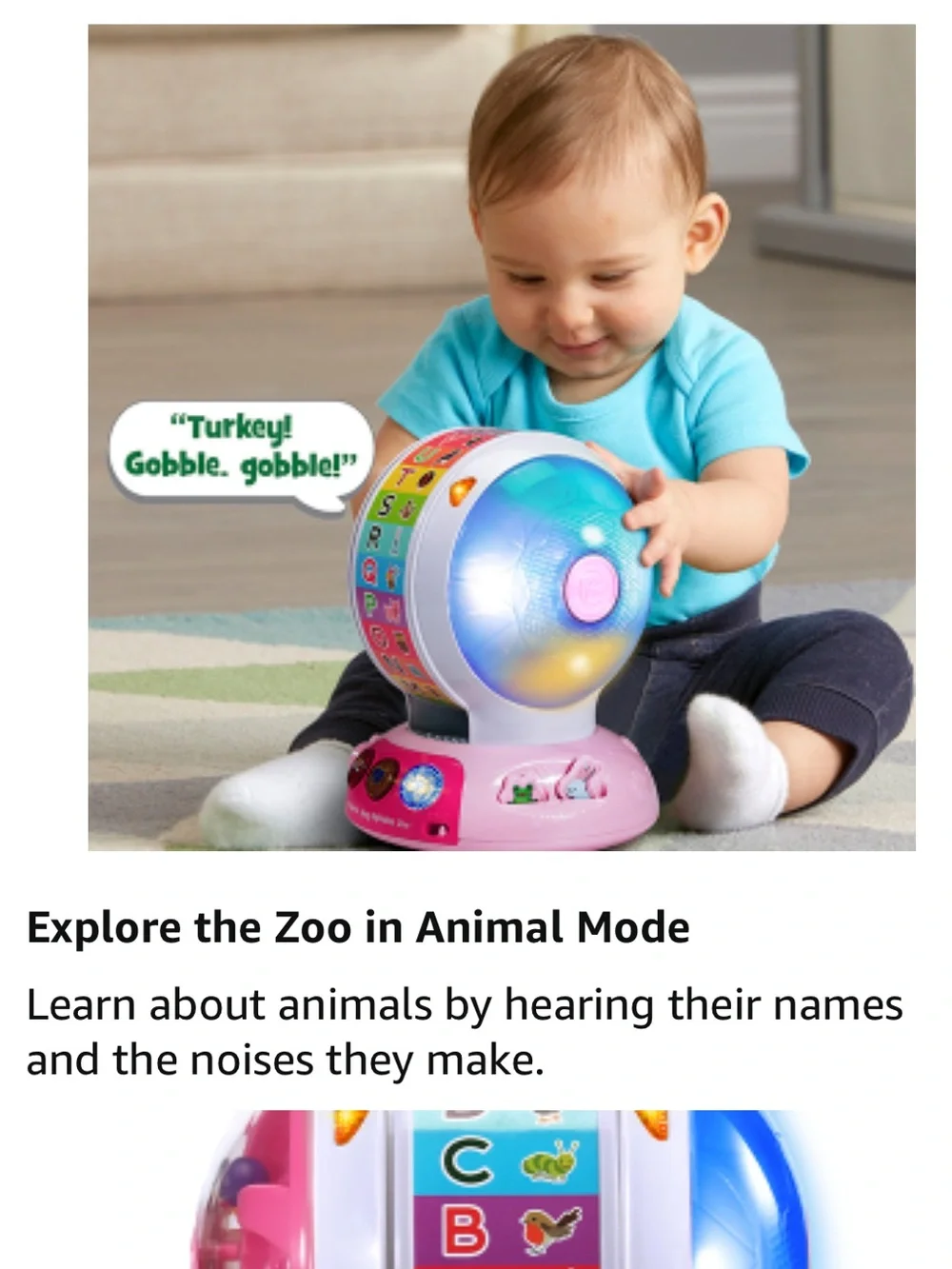 LeapFrog Spin and Sing Alphabet Zoo Toy
